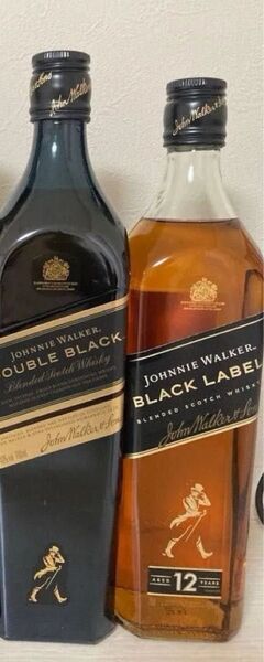 ジョニーウォーカー ウイスキー飲み比べセットダブルブラック 1本 700mlブラックラベル 1本 700ml