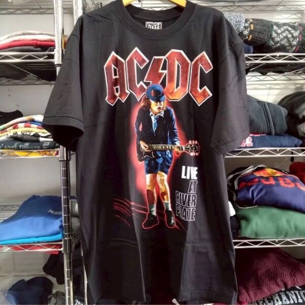 AC/DC 両面プリント バンドTシャツ L