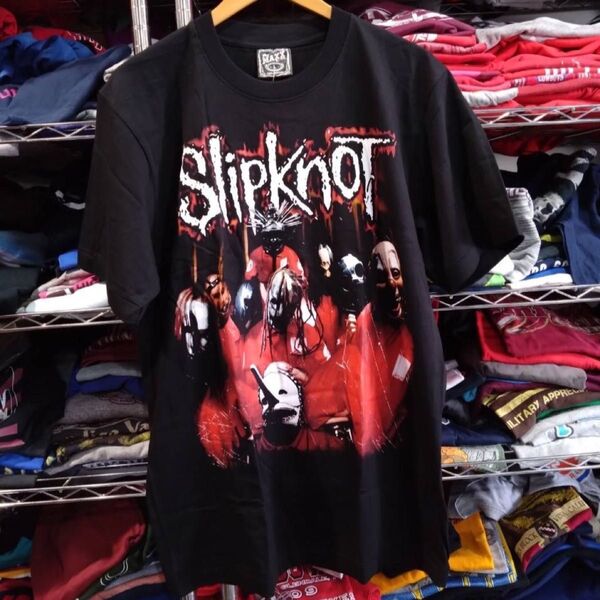 スリップノット 両面プリント バンドTシャツ L