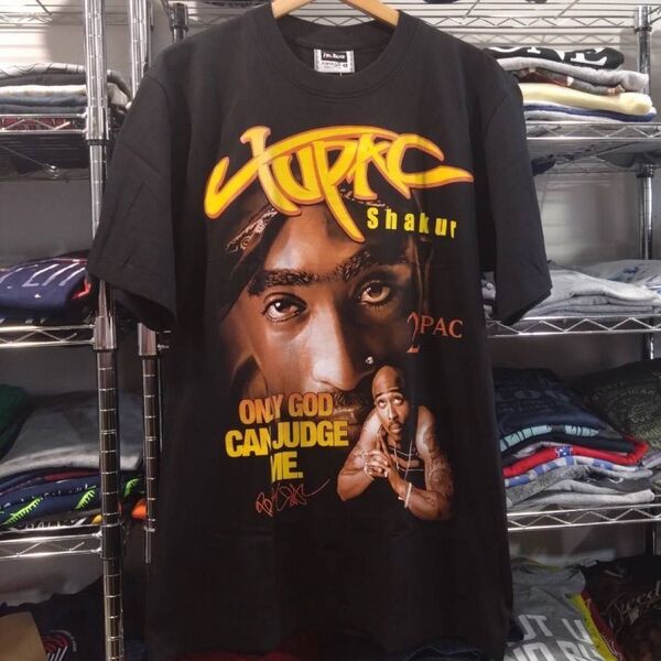 2PAC ヒップホップ 両面プリント Tシャツ XL