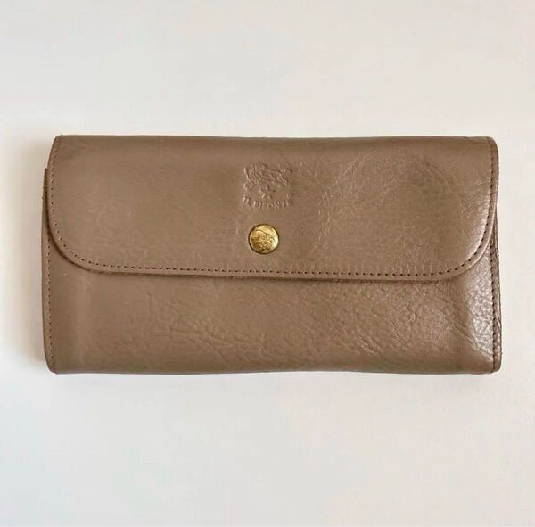 IL BISONTE 長財布 ベージュ イルビゾンテ ロングウォレット 財布 レザー