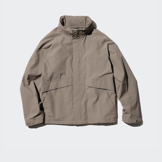 UNIQLO ウィンドプルーフスタンドブルゾン XL ブラウン
