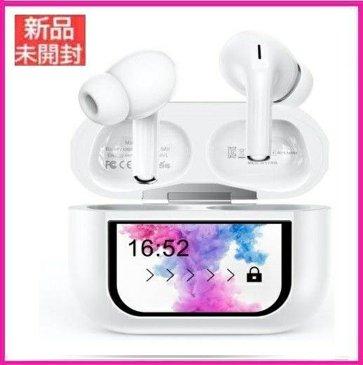 ★新品未開封★2025最新ワイヤレスイヤホン【スマート多機能タッチディスプレイ・48時間再生】