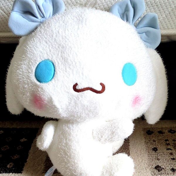 美品!サンリオ シナモロール 超超BIGぬいぐるみ!圧縮発送!