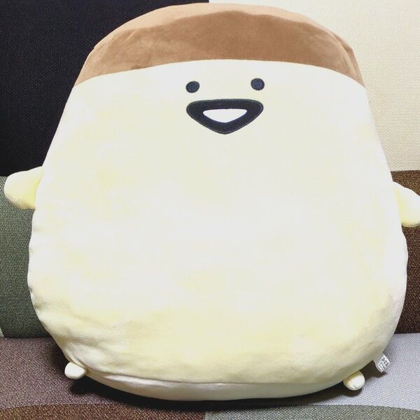 美品 !プリン!お文具といっしょ超 BIG ぬいぐるみ!圧縮発送。