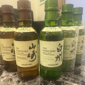 山崎&白州 シングルモルト ウイスキーミニボトル6本セット