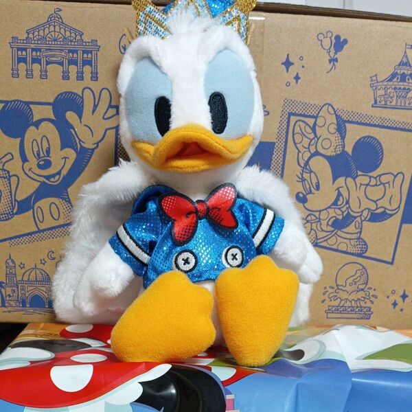 ぬいぐるみバッジ ディズニー ドナルド パルパルーザタグ付き
