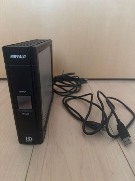 BUFFALO 外付けハードディスク HD-HC250U2 250GB USBケーブル付