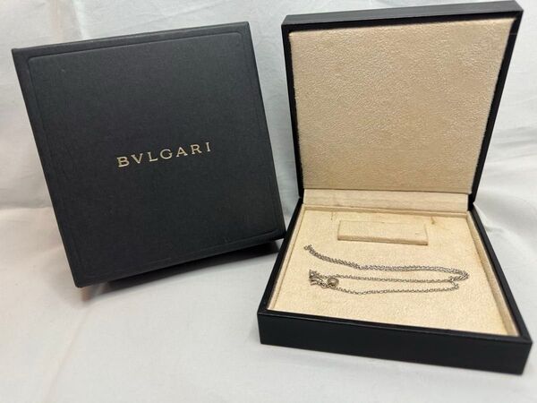 BVLGARI ブルガリ ホワイトゴールド ネックレス チェーン 箱付き 正規店購入 ペンダント 750 WG K18 金