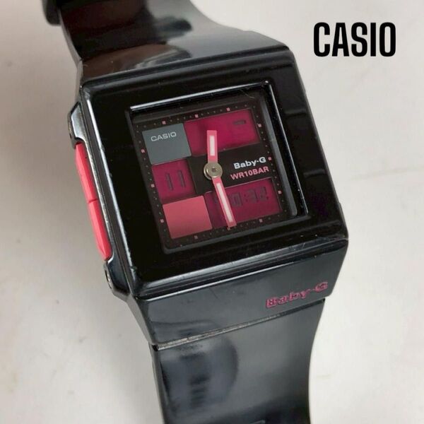 CASIO カシオ BABY-G ベイビージー カスケット 腕時計 デジタル レディース ブラック ピンク