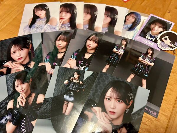 = LOVE イコラブ 野口衣織 アリーナツアー2025 生写真 コンプ マジジョ 魔法少女 フレークステッカー まとめ