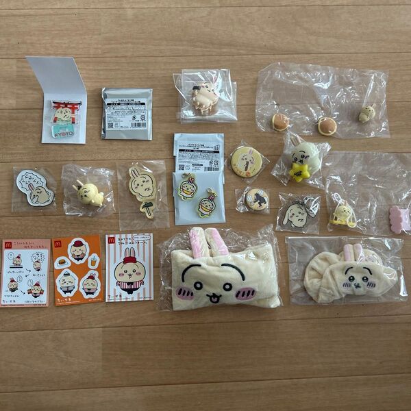 ちいかわ うさぎ ガチャ 缶バッジ アクリルスタンド グッズセット
