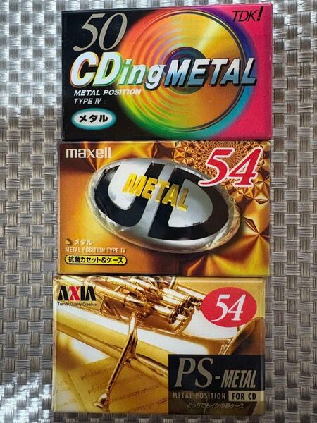 メタルカセットテープ AXIA maxell TDK