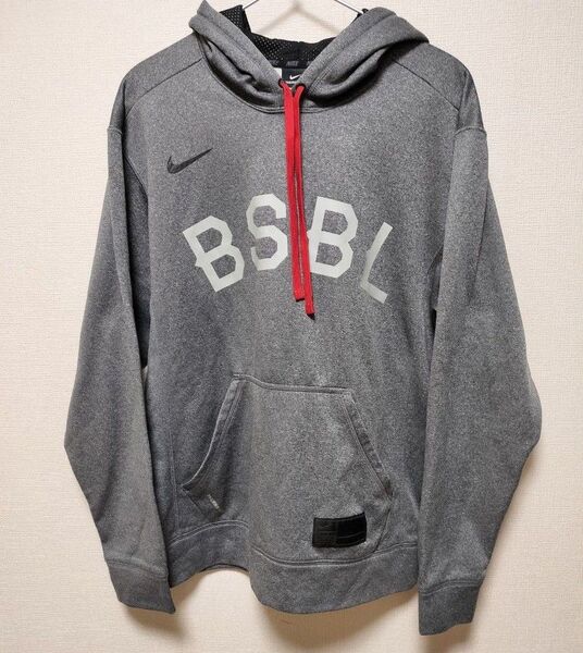 ナイキ NIKE BSBL フード付き パーカー M THERMA-FIT