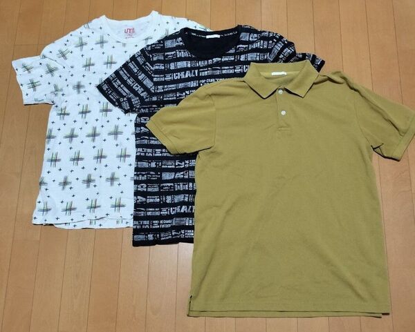 ユニクロ Tシャツ ジーユー Tシャツ ジーユーポロシャツ 3枚セット Mサイズ
