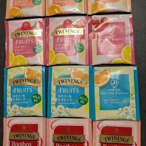 お値下げ☆新品☆TWININGS ティーバッグ フルーツティー ルイボスティー まとめ売り 12個