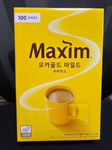 韓国 maxim マキシム モカゴールドコーヒーミックス100本入 1箱 韓国インスタントコーヒー