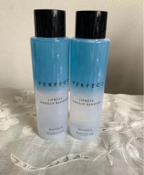 MISSHA ミシャ パーフェクト リップ&アイメイクアップリムーバー 155ml 2本 未開封