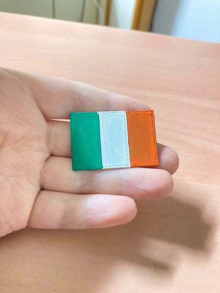 アイルランド国旗 3Dプリンター ハンドメイド