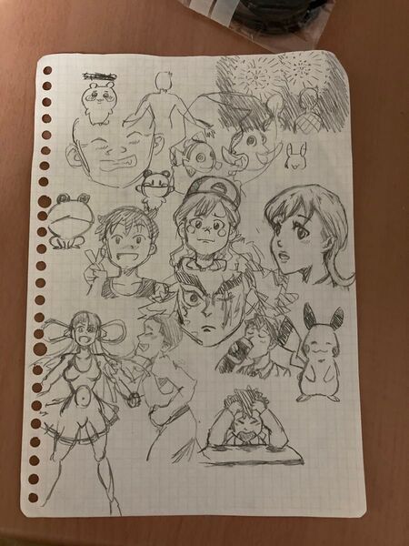 手描きイラスト オリジナル アナログ 絵