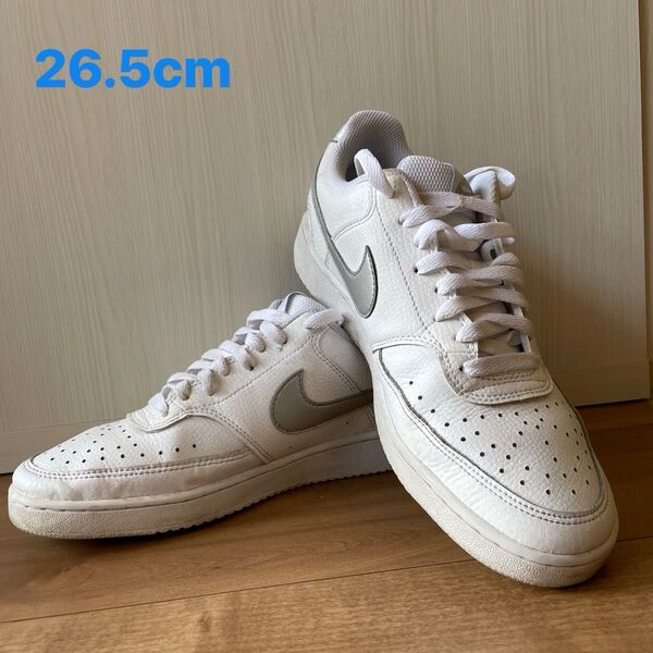 NIKE COURT VISION LO NN 26.5cm ホワイト/シルバー