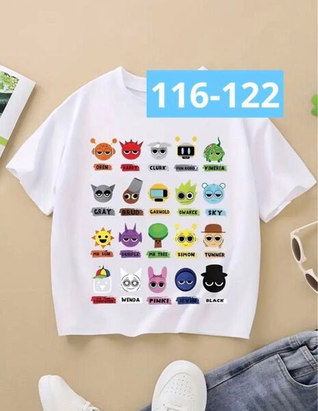 スプランキー Tシャツ 116-122 白