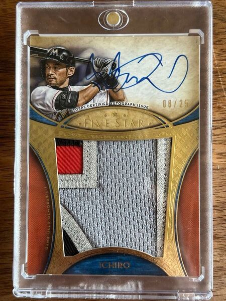 MLB 2017 TOPPS FIVE STAR BASEBALL イチロー サイン&パッチ