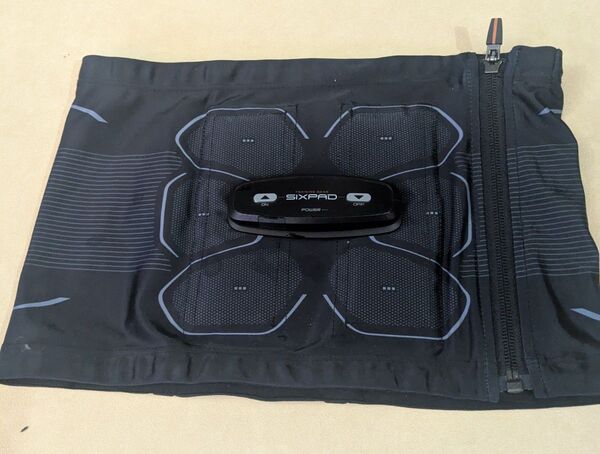 シックスパッド パワースーツライトアブスSIXPAD Powersuit Lite Abs EMS 腹筋ベルト サイズ M