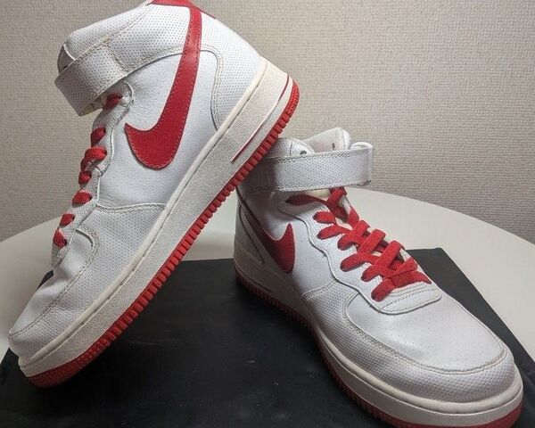 NIKE Air Force 1 Mid '07 'White Varsity Red' エアフォース1 ホワイト 26cm