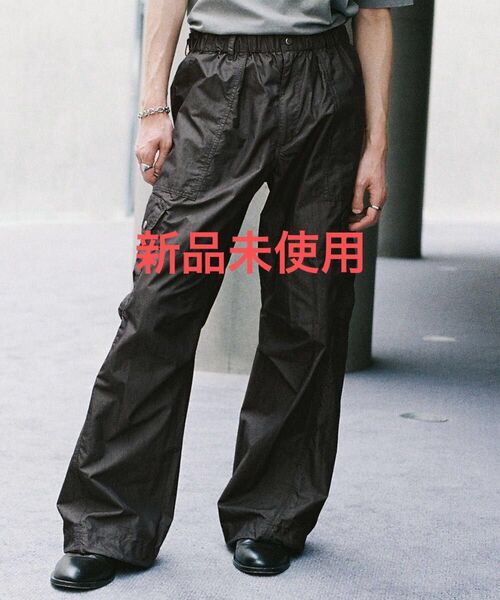 新品 WYM LIDNM C/N WASHER CURVED FLARE WIDE CARGO リドム デニム HARE ソエルテ