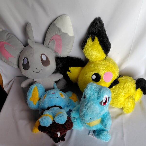 ポケットモンスターめちゃもふぐっとぬいぐるみチラーミィ&ワニノコ、コリンク&ピチュー