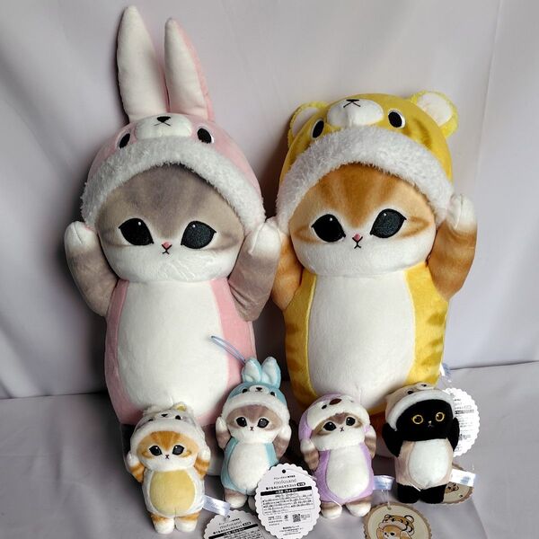 mofusand着ぐるみにゃんBIGぬいぐるみ全2種&着ぐるみにゃんマスコット全4種コンプリート