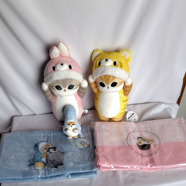 mofusand着ぐるみにゃんBIGぬいぐるみ全2種&かいじゅうにゃんマスコット&レジカゴバック全2種