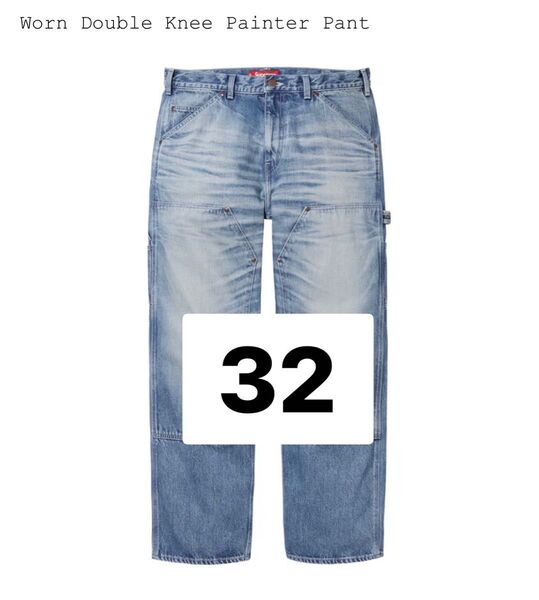 Supreme Worn Double Knee Painter Denim
