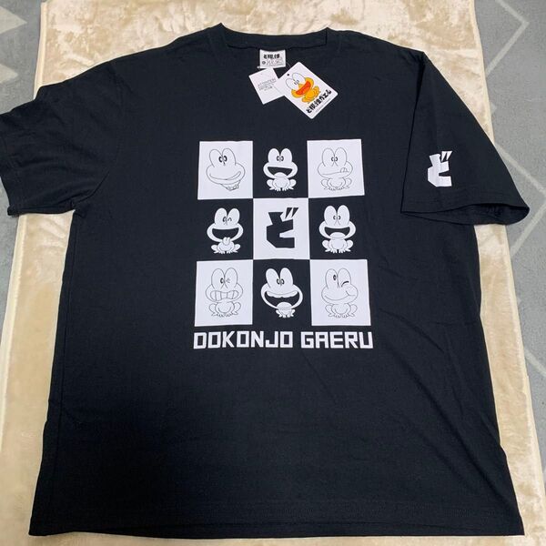 未使用 ど根性ガエル Tシャツ 3Lサイズ ブラック 大きめサイズ