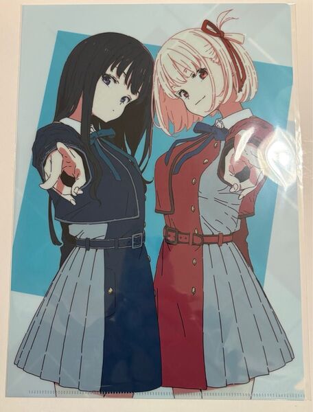 リコリス・リコイル A4 クリアファイル 2周年記念イラスト ショートムービー POP UP SHOP リコリコ展 ちさと たきな