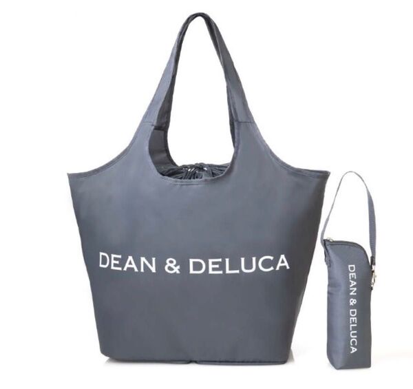 GLOW グロー 8月号 特別付録 DEAN & DELUCA レジかご買い物バッグ 保冷ボトルホルダー チャコールグレー