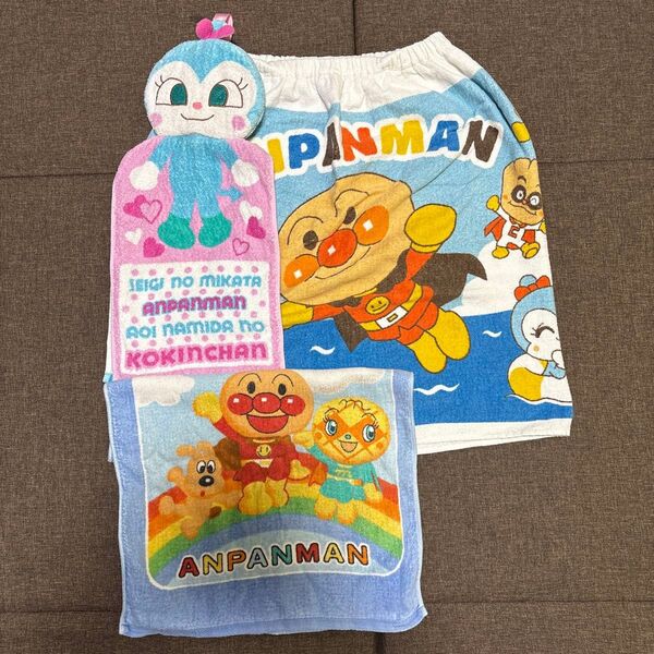 こきんちゃん アンパンマン ループタオル フェイスタオル ラップタオル プールタオル 巻タオル バスタオル ハンドタオル プール