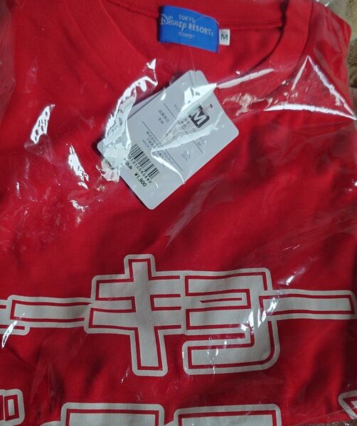 東京ディズニーシー 赤色Tシャツ 東京ディズニーシー Мサイズ 未使用 ミッキーマウス TDR