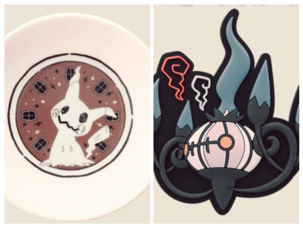 ☆ポケモン一番くじ ミミッキュプレート+シャンデラ マグネット2点セット