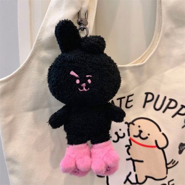BT21 LUCKY COOKY ラッキークッキー ブラック ぬいぐるみ キーホルダー マスコット クキ BTS バンタン JK