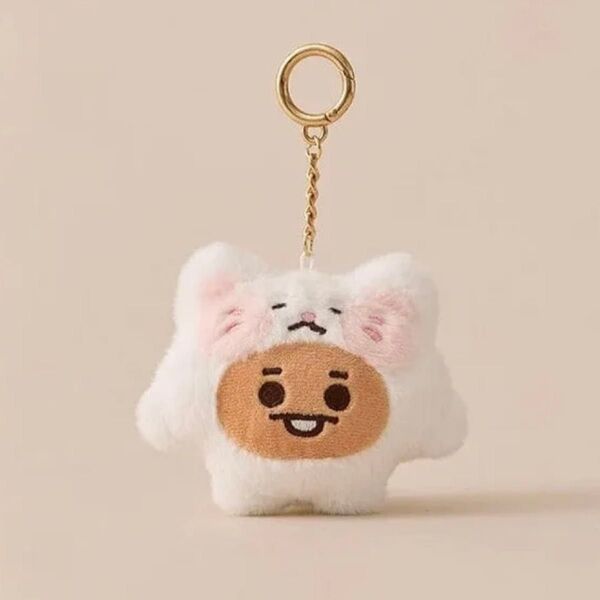 BT21 SHOOKY ベビー ぬいぐるみキーリング FLUFFY BTS バンタン SUGA ユンギ