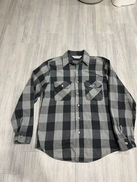 FIELD & STREAM グレー ブラック チェック ネルシャツ