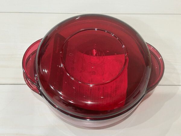 タッパーウェア タッパーウェーブ2000 丸型 中 レッド Tupperware