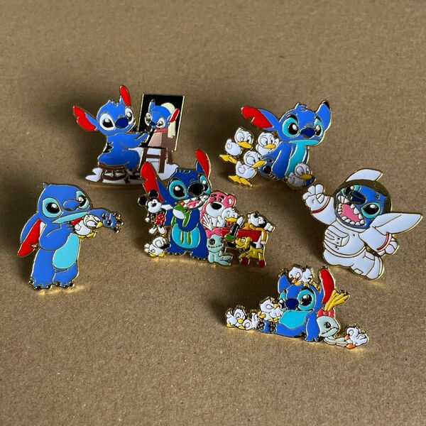 スティッチ ピンバッジ ピンズ ブローチ