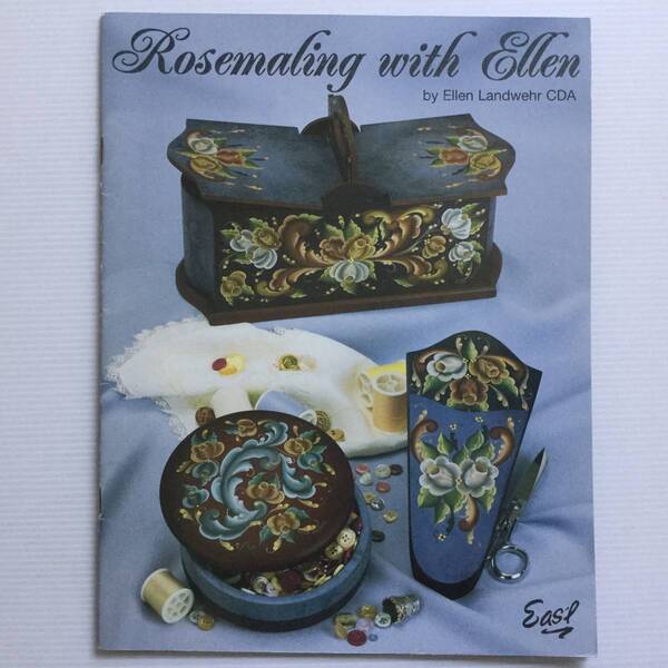 手芸図案 ■ARTBOOK_OUTLET■ 81-135 ★ 送料無料!レア ローズマリング ROSEMALING WITH ELLEN TOLE トール デザイン ブック