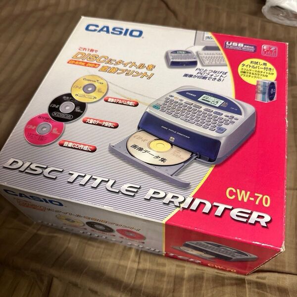 CASIO CW-70 カシオ ディスクタイトルプリンター