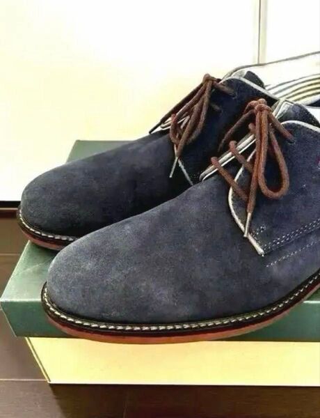 【Hawkins】スエードシューズ HL90013 NAVY 28.0cm