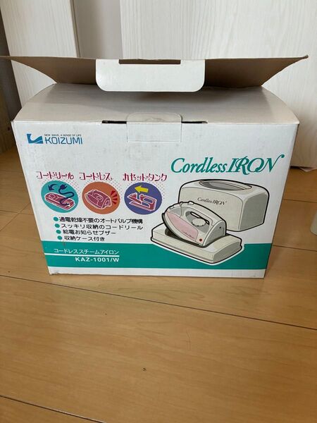 小泉成器 コードレススチームアイロ KAZ-1001/W