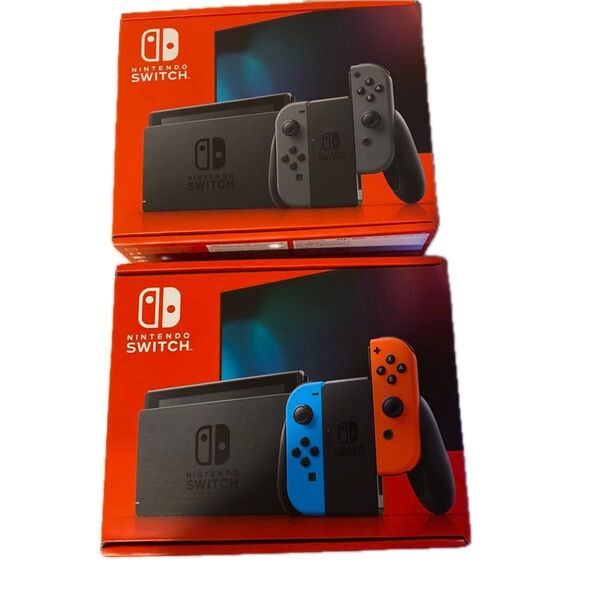 新品 任天堂 Nintendo Switch JOY-CON(L) ネオンブルー/(R) ネオンレッド ・グレー 各1台
